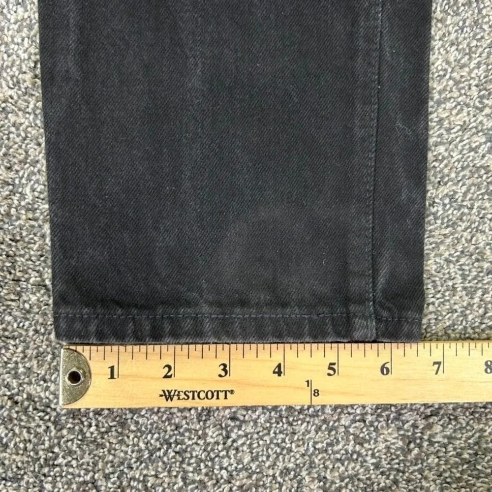 Vintage Levis 501XX Black Denim Button Fly Straight Leg Jean Men Medium USA Made
